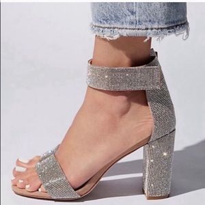 Jeffrey Campbell Lindsay Rhinestone Heeled Sandal